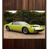 Металлическая табличка Lamborghini Miura P400 S